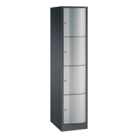 C+P Schließfachschrank Resisto 4 Fächer Stahl,...