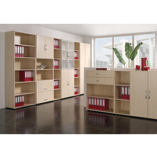 Geramöbel Flügeltür Flex 800 x 1.104 mm (B x H) Dreischicht-Feinspan, melaminharzbeschichtet weiß 2 St./Pack.