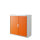 Paperflow Rollladenschrank easyOffice® 1.100 x 1.040 x 415 mm (B x H x T) 2 Fachböden orange weiß