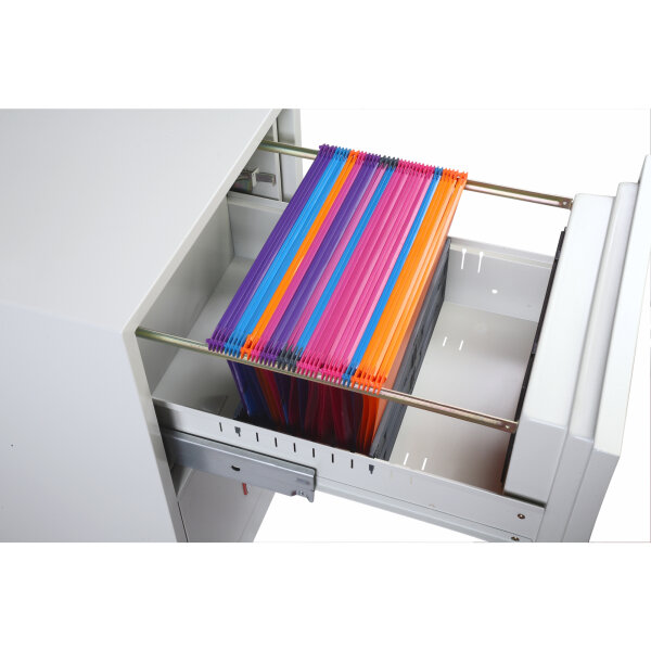 Phoenix Hängeregistraturschrank World Class Vertical Fire File 53 x 140,5 x 67,5 cm (B x H x T) Stahl weiß