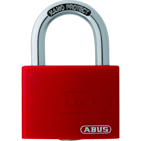 ABUS Vorhangschloss T65AL myLock Schlüsselschloss 22 x 23mm Aluminium