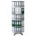 Ordnersäule 80cm 2,03m 5 Etagen 120 Ordner drehbar lichtgrau