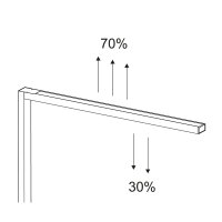 MAUL Stehleuchte MAULsirius colour vario sensor D je Lichtquelle: 1 x 46 kWh/1.000h, 1 x 20 kWh/1.000h LED Helligkeit einstellbar schwarz