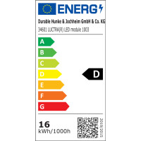 LUCTRA Stehleuchte VITAWORK® D 16 kWh/1.000h LED silber metallic
