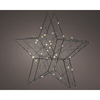 LUMINEO Lichtfigur Stern Innenbereich 20 x 19 x 4 cm (B x...