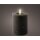 LUMINEO LED Kerze 7 x 11,2 cm (Ø x H) 80h Wachs grau