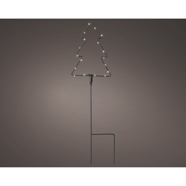 LUMINEO Lichtfigur Baum Außenbereich 13,3 x 17,5 x 0,5 cm (B x H x T) LED 18 LEDs Batterie