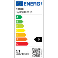 Hansa Tischleuchte Ray Flex F 12 kWh/1.000h Netzbetrieb schwarz