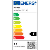 Hansa Stehleuchte Atria F 12 kWh/1.000h LED schwarz matt