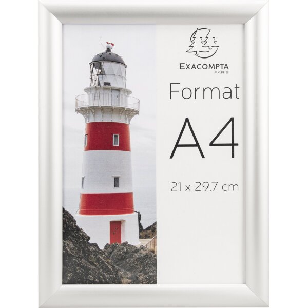 Exacompta Bilderwechselrahmen Office 24 x 32,7 x 1,2 cm (B x H x T) DIN A4 Aluminium alu