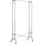 UNILUX Garderobenständer FOLDY 88 x 180 x 49 cm (B x H x T) Stahl silbergrau
