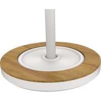 UNILUX Garderobenständer BORA BAMBOO 34 x 178 cm (Ø x H) Stahl, epoxidbeschichtet/Bambus weiß/bambus