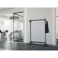 MAUL Garderobenständer MAULsamba 116 x 172,5 x 50,8 cm (B x H x T) schwarz matt