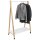 ALBA Garderobenständer PMSLEEK 94 x 149 x 47 cm (B x H x T) Stahl, epoxylackiert/Holz/MDF/Kunststoff buche/weiß