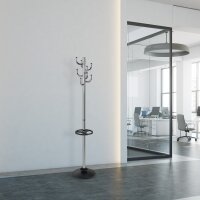 MAUL Garderobenständer MAULpolaris chrome 36,5 x 177...