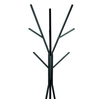 MAUL Garderobenständer MAULavalon 46,5 x 180 x 46,5 cm (B x H x T) Stahl/Metall/Kunststoff schwarz matt