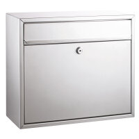 ALCO Briefkasten 36 x 31 x 15 cm (B x H x T) Edelstahl...