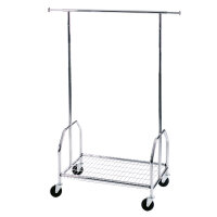 ALCO Garderobenständer mobil fahrbar 90 x 131-170 x...