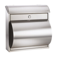 ALCO Briefkasten 36 x 37 x 10/19 cm (B x H x T) Edelstahl...