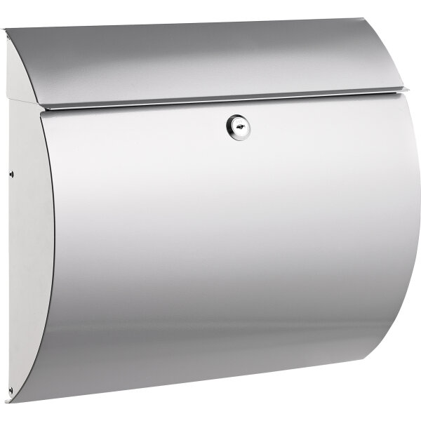 ALCO Briefkasten 32,7 x 37,5 x 11,8 cm (B x H x T) Edelstahl silber