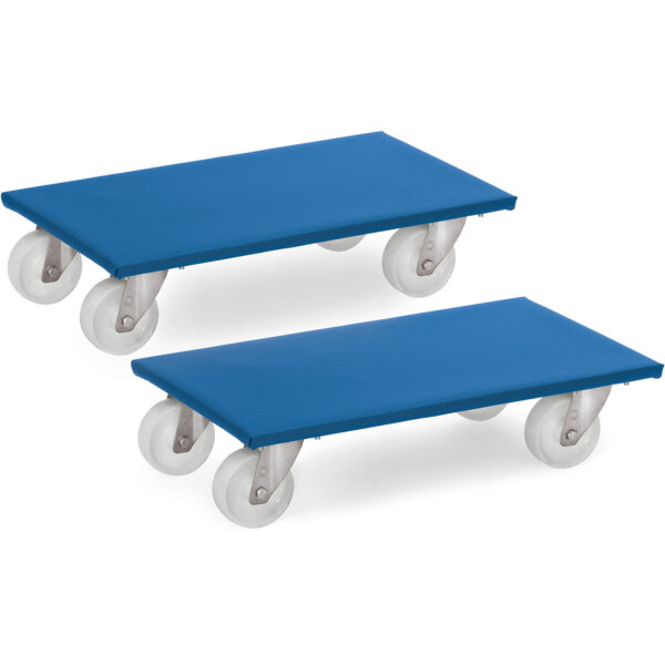fetra Transportroller 30 x 60 cm (B x L) 9kg Sperrholz brillantblau 2 St./Pack.