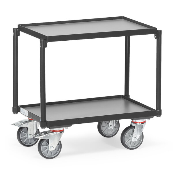 fetra Etagenwagen GREY EDITION 41,4 x 63,8 x 67,7 cm (B x H x L) 250kg 2 Böden