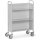 fetra Ablagewagen 400 x 1.218 x 855 mm (B x H x L) 150kg Stahl/Holzwerkstoffplatte lichtgrau/hellgrau