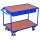 VARIOfit Werkstattwagen 117,5 x 85 x 62,5 cm (B x H x T) 2 Schubladen enzianblau/buche