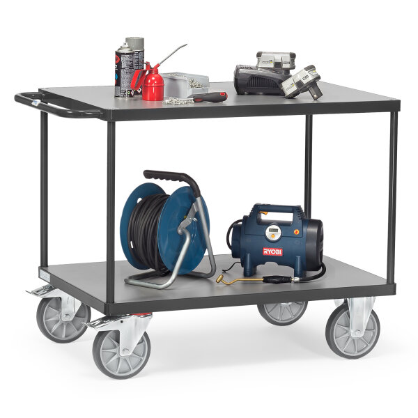 Fetra Etagenwagen GREY EDITION 70,9 x 90 x 119,7 cm (B x H x L) 600kg 2 Böden