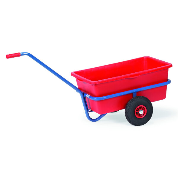 fetra Handwagen 59,6 x 77,7 x 140,1 cm (B x H x L) 200kg Stahl, pulverbeschichtet/Kunststoff blau