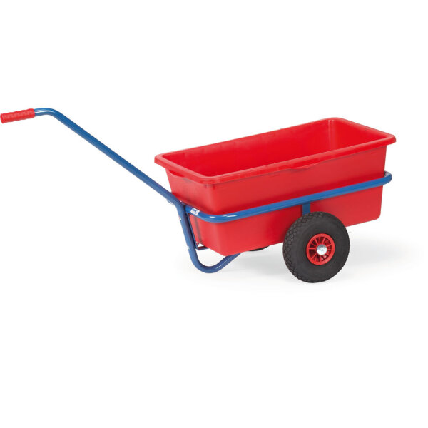 fetra Handwagen 59,6 x 77,7 x 140,1 cm (B x H x L) 200kg Stahl, pulverbeschichtet/Kunststoff blau