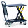 fetra Hubtischwagen 50 x 33-91 x 102 cm (B x H x L) Maße der Ladefläche: 50 x 83 cm (B x L) 250kg Stahl anthrazitgrau