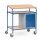 fetra Stehpult 590 x 1.100 mm (B x L) Holzwerkstoffplatte lichtgrau/blau buche