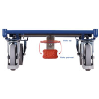 VARIOfit Fahrgestell Flachpaletten, Gitterboxen 127 x 35...