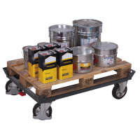 VARIOfit Fahrgestell Paletten, Gitterboxen 127 x 35 x 87...