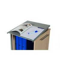 rocada PC-Arbeitsplatz 470 x 1.200 x 500 mm (B x H x T) abschließbar Holzfaser, melaminbeschichtet/PVC buche