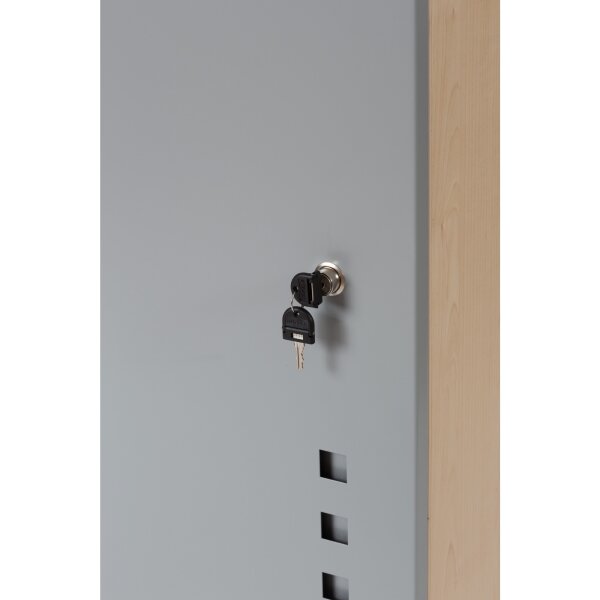 rocada PC-Arbeitsplatz 470 x 1.200 x 500 mm (B x H x T) 2 Schubladen abschließbar buche