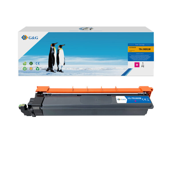 G&G Toner kein Originalzubehör Kompatibel mit: Brother TN-248XLM ca. 2.300 Seiten magenta