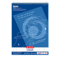 Herlitz Notizblock DIN A4 liniert mit Rand...