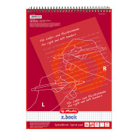 Herlitz Notizblock DIN A4 kariert mit Rand...