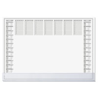 SIGEL Schreibunterlage Protect 59,5 x 41 cm (B x H) ca. DIN A2 mit Kalender 2 Jahre Papier weiß/grau 40 Bl.