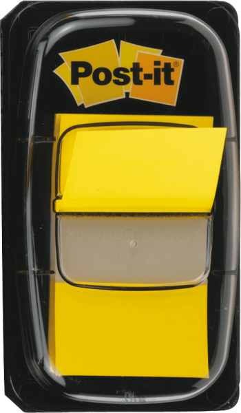 Haftstreifen Post-it® Index 680, Polyester, 25,4 x 43,2 mm, 50 Streifen, gelb