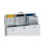 VAR Wertstoffsammelbehälter WSS 108 rechteckig 108 x 97 x 43,9 cm (B x H x T) 3 x 65l ohne Griffrand Stahlblech lichtgrau 3 Sortierfächer