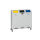 VAR Wertstoffsammelbehälter WSS 108 rechteckig 108 x 97 x 43,9 cm (B x H x T) 3 x 65l ohne Griffrand Stahlblech lichtgrau 3 Sortierfächer