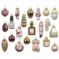 DECORIS Adventskalender 2,5 x 5 x 3,5 cm (B x H x L) 24...
