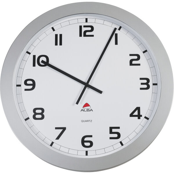 ALBA Wanduhr Horgiant 60cm Kunststoff grau
