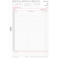 Chronoplan Einlage Kalender 2027 DIN A5 1 Tag/2 Seiten