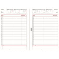 Chronoplan Einlage Kalender 2027 DIN A5 1 Tag/1 Seite...