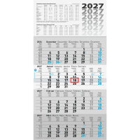 Glocken Wandkalender 30 x 55,5 cm (B x H) 2027