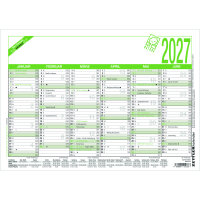 ZETTLER Tafelkalender Natura 2027 6 Monate/1 Seite 29,7 x...